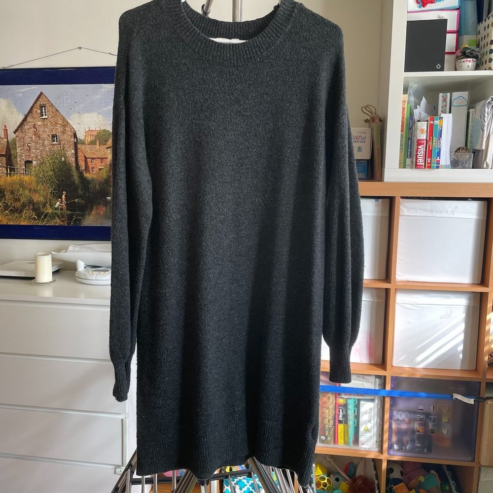 GAP Crewneck Sweater Dress XL Tall (charcoal grey)